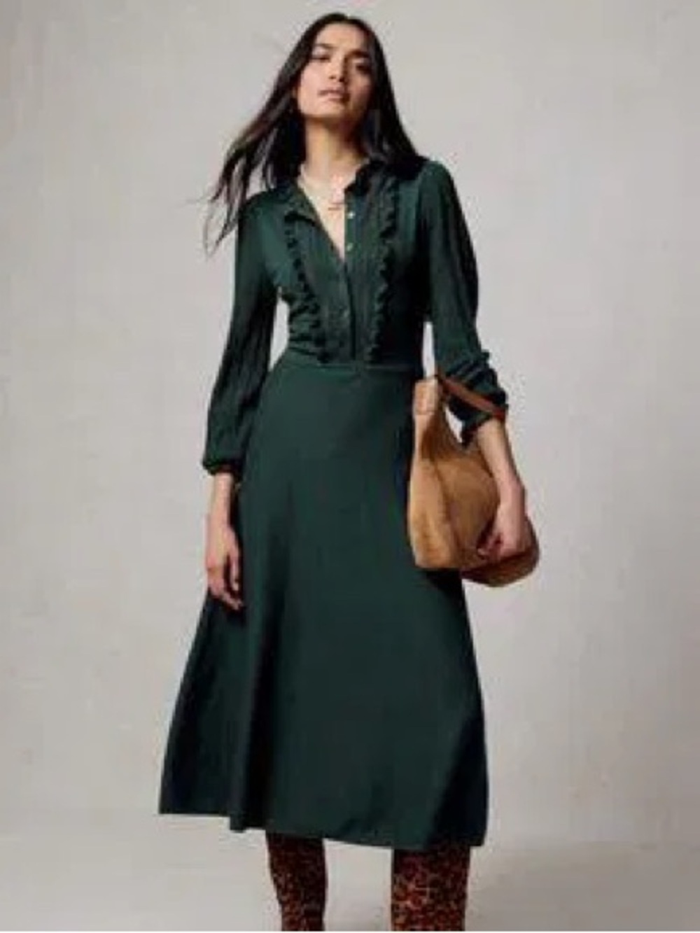 Boden Winifred Frilled Knitted Pointelle Dress